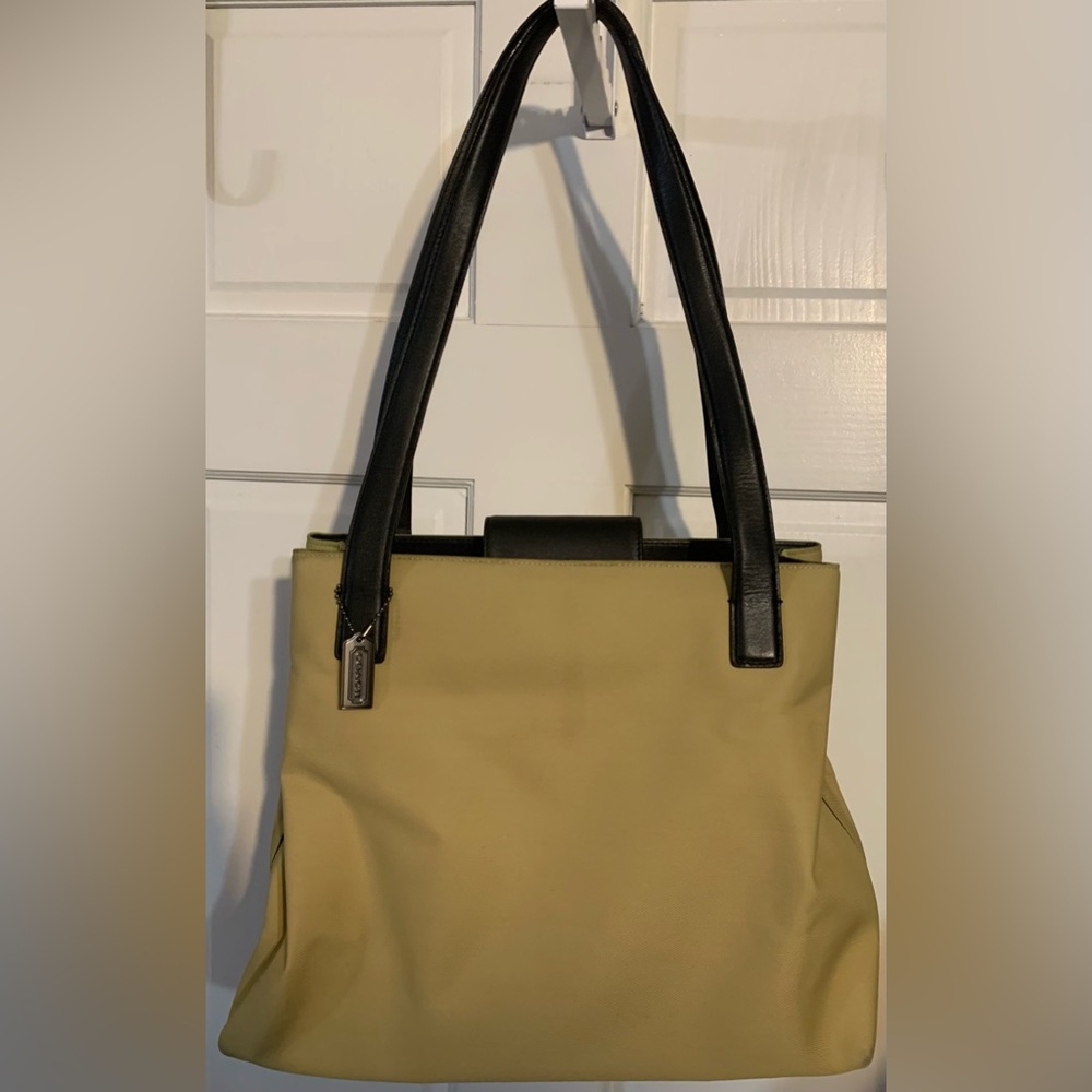 Coach Vintage Tan and Black Bag